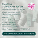 Marini SkinSolutions Skin Care Management System, Normal to Combination Skin with Physical Protectant Tinted SPF 45 - Cruelty Free - Made in the USA Infinity Warehouse