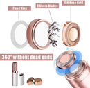 Facial Hair Remover Replacement Heads, for Flawless Finishing Rose Gold-Plated Blade Head, Cover Perfect Touch and Smooth Finishing, As Seen On TV 6 Pcs Rose Gold, Generation 1 Single Halo NCACA