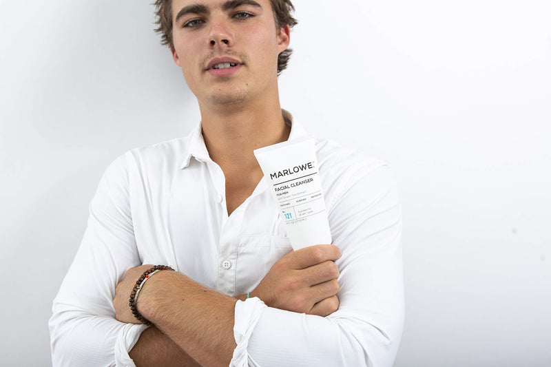 MARLOWE. No. 121 Facial Cleanser for Men 6oz | Daily Face Wash with Natural Extracts & Antioxidants | Soothes, Purifies, Refreshes | Thick Lather, No More Dry MARLOWE. M BLEND