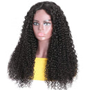UNice Hair 10A Silk base Fake Scalp T Part Lace Closure Wigs Middle Part for Black Women, Brazilian Remy Hair Curly Wig Pre Plucked with Baby Hair 150% Density (16inch) UNICE Store
