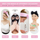 Spa Headband – 2 Pack Bow Hair Band Women Facial Makeup Head Band Soft Coral Fleece Head Wraps For Shower Washing Face LADES Store