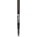 Maybelline TattooStudio Waterproof Eyebrow Pencil, Sharpenable, Longwear, Long Lasting Eyebrow Pencil, Defined Brows, Pigment Brow Pencil, Up to 36HR, Spoolie Eyebrow Brush, Black Brown, 0.026 oz. Maybelline New York