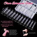 Dual Nail Forms Set,TsMADDTs 120 Pcs Clear Nail Extension Forms Coffin Nail Gel Forms with Nail Clips Nail Gel Brush Picker Nail Files Buffer Cuticle Pushers,Gel Nail Mold kit TsMADDTs