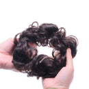 OneDor Ladies Synthetic Wavy Curly or Messy Dish Hair Bun Extension Hairpiece Scrunchie Chignon Tray Ponytail (130A-Fox Red) Onedor