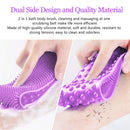 Back Scrubber for Shower 30inches and 35½ inches Two Size for Choosing Inmorven Bath Body Brush Silicone Back Brush Extra Long Exfoliating Body Scrubber With Handle for Men and Women.(Purple) Inmorven Store