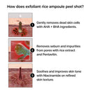 Peel Shot Glow Black Rice Peeling Ampoule, Soft Exfoliating Face and Body Scrub Dead Skin Cells, Blackheads Remover for All Skin Types, 80ml - Infinity Warehouse