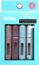 Bliss Atomizer Spray Bottle Set, 4 Pack, TSA-Approved, Leak Proof Infinity Warehouse