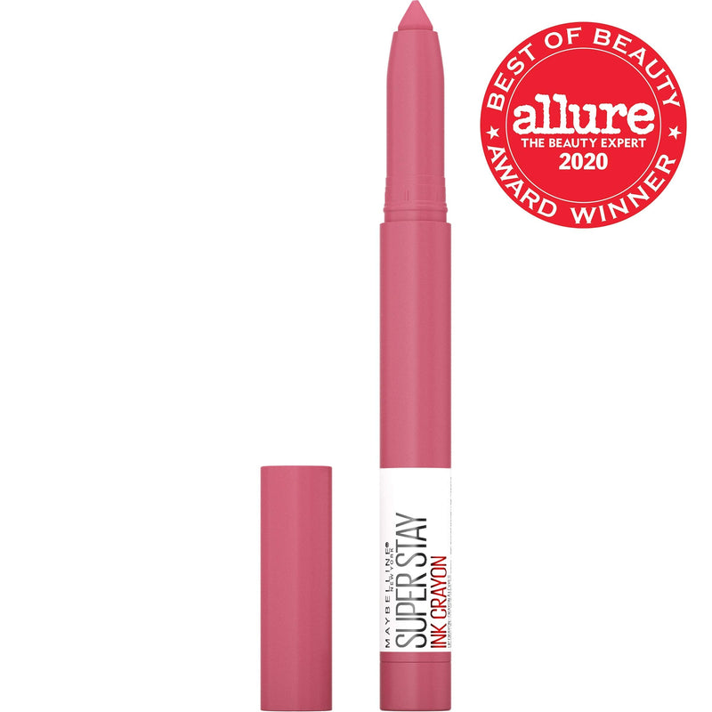Maybelline SuperStay Ink Crayon Lipstick Makeup, Long Lasting Matte Lipstick with Built-In Sharpener, Keep It Fun, 0.04 Oz Maybelline New York