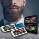 Mustache Wax 2 Pack - Extreme Hold Beard & Moustache Wax for Men - Strong Hold Helps Train Tame & Style - Citrus & Sandalwood Scents- 0.5oz each Viking Revolution