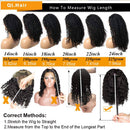 QTHAIR 14A Lace Front Wig Human Hair Deep Wave Wig 4×4 Brazilian Human Hair Wig for Black Women Human Hair Curly Wigs Pre Plucked With Baby Hair Natural Color 14 inch QTHAIR