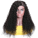 UNice Hair U Part Wig Human Hair Curly Wigs for Black Women Brazilian Virgin Hair Half Wigs Glueless Full Head U Shape Clip in Wig 150% Density 20inch UNICE Store