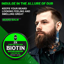 First Melody Beard Balm, 2X Thickening Biotin, with Castor Oil and Argan & Jojoba Oils, Promotes Beard Growth, Styles, Strengthens & Softens Beards & Mustaches, 2 Ounce, Vanilla, Cedar, Orange Infinity Warehouse