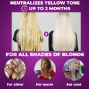 Brazilian Thermal Hair Mask 2.82 oz - Bottox Treatment for Dry & Damaged Hair - Intensive Deep Repair - Nourishing Hydrating Hair Care Complex with Marine Collagen (Blonde (Purple)) Nutree Professional