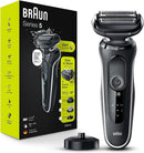 Braun Electric Shaver for Men, Series 5 5120s, Wet & Dry Shave, Turbo Shaving Mode, Foil Shaver, Engineered in Germany, with Beard Trimmer & Attachments, Blue Infinity Warehouse