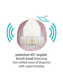 Supersmile Zina45 Replacement Brush Heads for Sonic Pulse Toothbrush, Rose Gold, 2 Count Supersmile