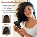 8PCS Detangling Brush and Comb, MORGLES Detangling Hair Brush Wide Tooth Comb for Curly Hair Brush with Rat Tail Comb Alligator Hair Clips Detangling Hair Comb for Black Natural Wavy Wet Hair MORGLES