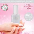 Karma Organic Two in One Base Coat/Top Coat for women- Non-Toxic Nail Treatment Vegan Cruelty-Free karma organic