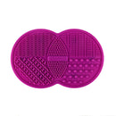 Lilyleaf Makeup Brush Silicone Cleaning Mat with Suction Cups (6.5 x 4.1 inches) - Makeup Brush Cleaner Pad with 5 Textures - Large Makeup Brush Silicone Mat - Portable Makeup Brush Scrubber Mat LILYLEAF MAKEUP ACCESSORIES TO MAKE LIFE EASIER