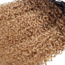 12A Ombre Brazilian Virgin Remy Curly Hair 3 Bundles (T1B/30/27,18" 20" 22") Virgin Brazilian Kinky Curly Human Hair Weave Bundles 100% Unprocessed Virgin Remy Hair Bundles 3 Tone Ombre Hair Bundles ROYAL IMPRESSION