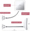 Fancii Flexible Magnifying Mirror 10X with LED Light and Gooseneck, Lighted Travel Makeup Mirror, Lock Suction, Natural Daylight LED, Cordless and Portable (Mira Plus) Fancii