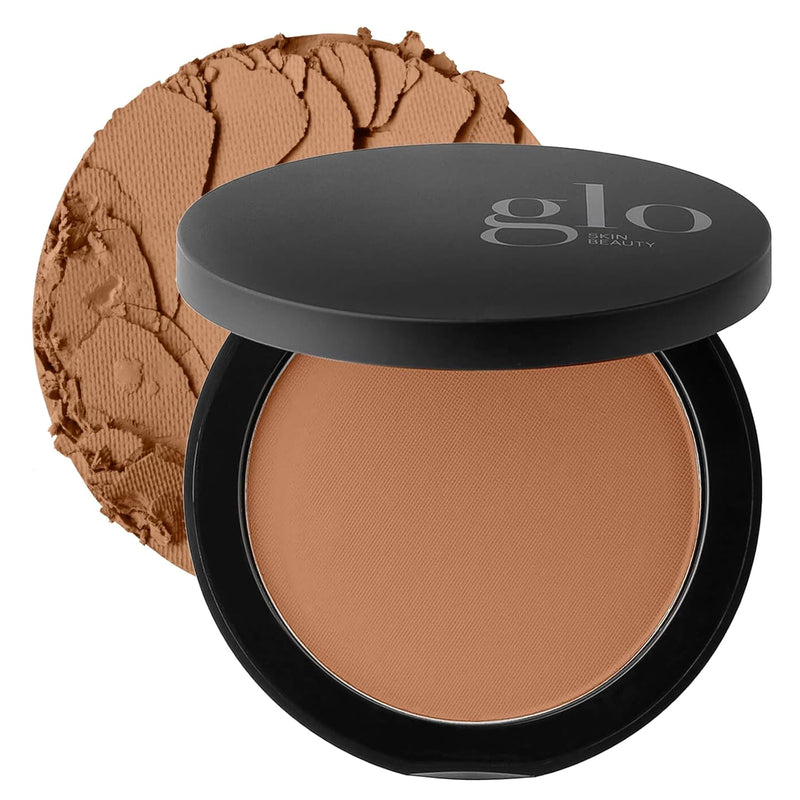 Glo Skin Beauty Pressed Base Powder Foundation Makeup (Natural Medium) - Flawless Coverage for a Radiant Natural, Second-Skin Finish Infinity Warehouse
