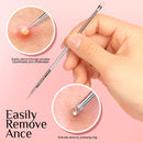 Teenitor Pimple Extractor Acne Treatment Tool Surgical Grade Blackhead Comedone Removal 2-In-1 Popper Tool For Face Nose Teenitor