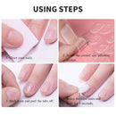 6 Packs (144 Pcs) Matte Press on Nails Medium Length Solid Color Ballerina Professional False Gel Nail Art Acrylic Fake Nails Tips Kit with Adhesive Tabs for Women Girls Short JUSTOTRY