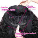 VTAOZI Headband Wigs for Black Women Kinky Curly Headband Wig Human Hair 9A Glueless None Lace Front Wigs 150% Density Afro Kinky Curly Half Wigs Natural Color 20 Inch VTAOZI Store