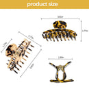 Hair Claw Clips for Women, 2 PCS Large Banana Hair Clips for Thick Hair French Design Strong Hold Big NoSlip Hair Clips for Girls Thin Hair HUIBAO