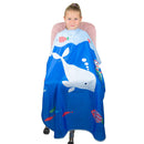 Hair Cutting Cape for Kids - Under The Sea Print - Water Resistant Salon Cape - Snap Closure - Kids Haircut Cape - Barber Cape for Kids - Kids Hair Cape Salon Supply Co