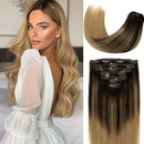 Lacer Balayage Hair Extensions Clip in Human Hair B