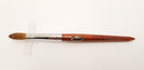 Petal Red Wood Handle Nail Brush For Acrylic Nail Manicure & Pedicure Powder (CRIMPED) - (Size