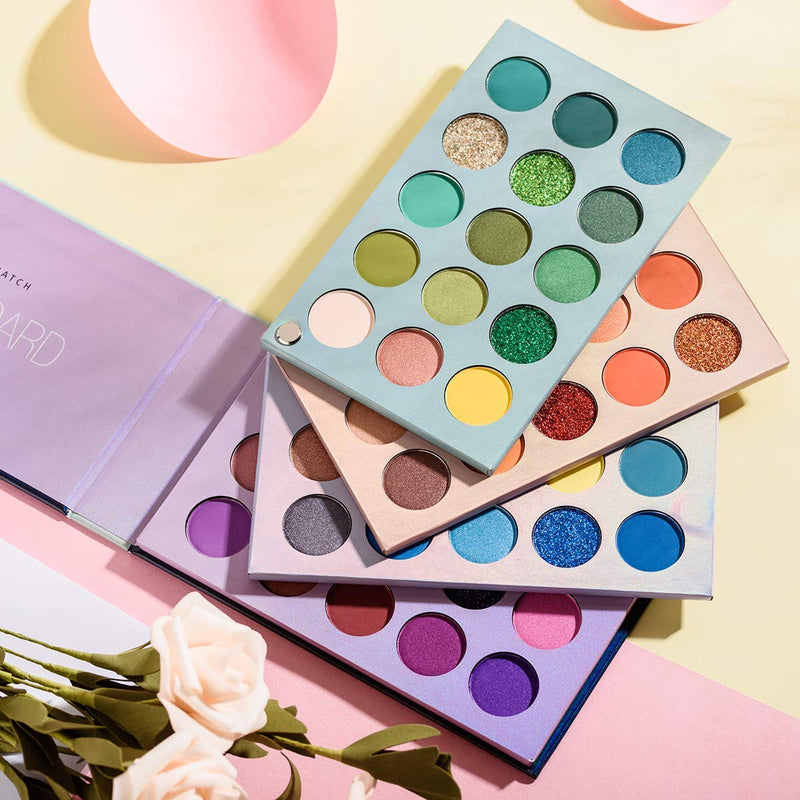 Color Board Eyeshadow Palette Eyes Shadow 60 Color Makeup Palette Highlighters Eye Make Up High Pigmented Professional Eye Shadow Mattes and Shimmers Long Lasting Blendable Waterproof MYUANGO