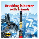 Colgate Kids Electric Battery Powered Toothbrush for Ages 3+, Extra Soft, Batman Colgate