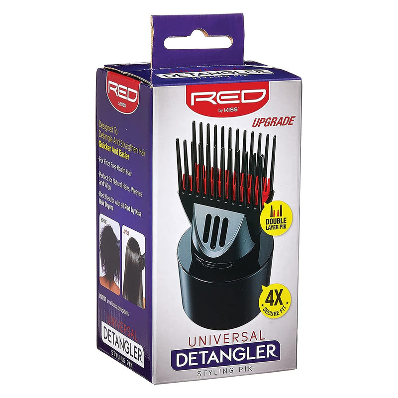 Red by Kiss Universal Detangling Blow Dryer Hair Styling Pik – Compatible with all Hair Dryers Infinity Warehouse