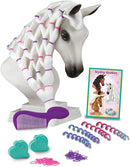 Breyer Horses Mane Beauty Horse Styling Head | Daybreak | White Extra-Long Silky No Tangle Mane | 10" x 4.25" x 4.25" | Styling Book, Brush, Hair Coils, Hair Clips, Elastics | Horse Toy | Model