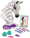 Breyer Horses Mane Beauty Horse Styling Head | Daybreak | White Extra-Long Silky No Tangle Mane | 10" x 4.25" x 4.25" | Styling Book, Brush, Hair Coils, Hair Clips, Elastics | Horse Toy | Model #7404 Breyer