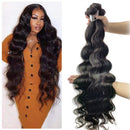 8-40Inch Brazilian Human Hair Bundles Body Wave 3 Bundles 10A Grade 100% Unprocessed Virgin Long Body Wave Human Hair Remy Weave Extensions Natural Color (40 40 40, natural color-body wave) F_noble