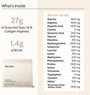 ProMix Nutrition Hydrolyzed Collagen Peptides Protein - Type 1 & 3 Grass Fed Collagen, Organic Coconut Sugar, Vanilla - 2.5 Pound (Pack of 1) Infinity Warehouse