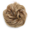 Messy Bun Hair Piece Scrunchy Updo Hair Pieces for Women Fluffy Wavy Hair Bun Scrunchies Donut Hairpiece Synthetic Chignons With Elastic Rubber Band Dark Brown to Ash Blonde-Thicker 2 pcs Benehair