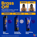 MATRIX Brass Off Blue Shampoo and Pigmented Conditioner Set - Tones and Removes Brassy Orange Undertones, For Color Treated Hair or Lightened Brunettes, Premium Salon Conditioner & Vegan Infinity Warehouse