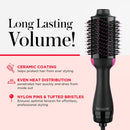REVLON One-Step Volumizer Hair Dryer and Styler, Improved Motor for Less Frizz, More Shine, and Reduced Heat Damage for Salon Style Round Brush for Blowout, Black (Amazon Exclusive) Infinity Warehouse