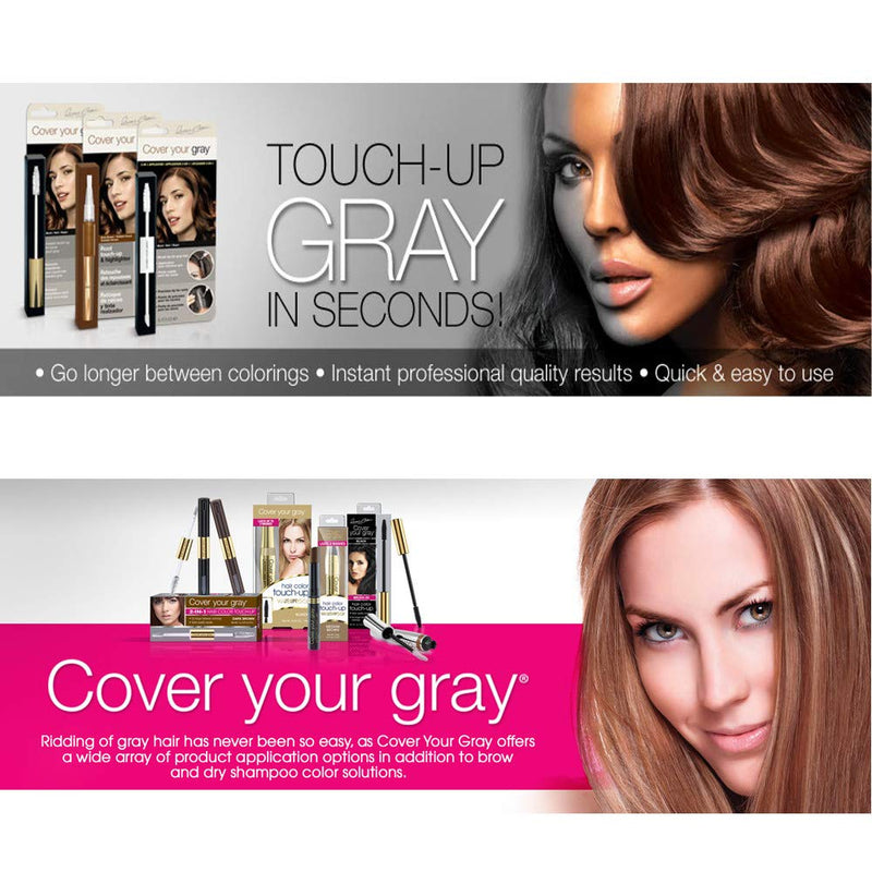 Cover Your Gray Waterproof Root Touch-Up Medium Brown Cover Your Gray