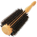 High-Density Boars Roller Brush Wood Large Barrel (1.4" Core, 2.8" with Bristles) for Blow-drying, Straightening, Volumizing Thin or Fine Long Hair Care me