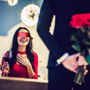 Hestya 2 Pack Sleeping Mask Satin Eye Mask Blindfold, 150 cm (Black Rose Red and Black) HESTYA