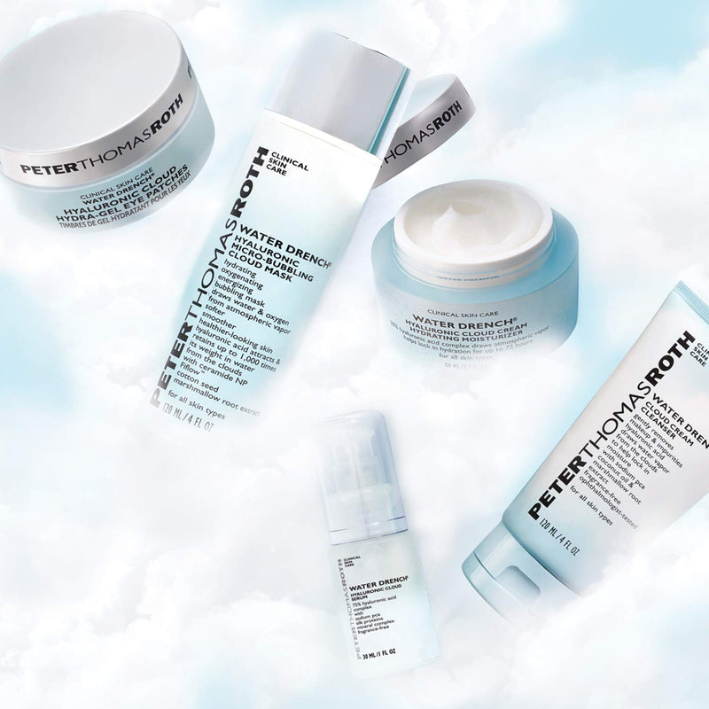 Peter Thomas Roth Water Drench Hyaluronic Cloud Hydra-Gel Eye Patches, Hyaluronic Acid Under-Eye Patches for Fine Lines, Wrinkles and Puffiness Peter Thomas Roth