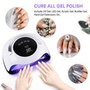 UV LED Nail Lamp Easkep - 120W Gel Nail Polish UV Light for Nail Dryer Curing Lamp Faster 4 Timer Setting Professional Portable Handle for Fingernail and Toenail Auto Sensor Nail Machine (120W) Easkep
