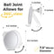 HoneyBull Shower Mirror Fogless for Shaving - with Suction, Razor Holder for Shower & Swivel, Mirrors, Shower Accessories, Bathroom Mirror, Bathroom Accessories, Holds Razors for Men (XL White) HONEYBULL
