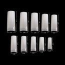 Vivace 2PACK Natural/Clear Royal Salon 500 Acrylic False Fake Nail Tips (Total 1000Tips) 10Sizes With Clear Acrylic Case For Nail Salon Nail Shop (Royal Salon) Vivace