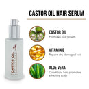 Herstyler Castor Oil Hair Serum and V Comb (Black) Set HerStyler